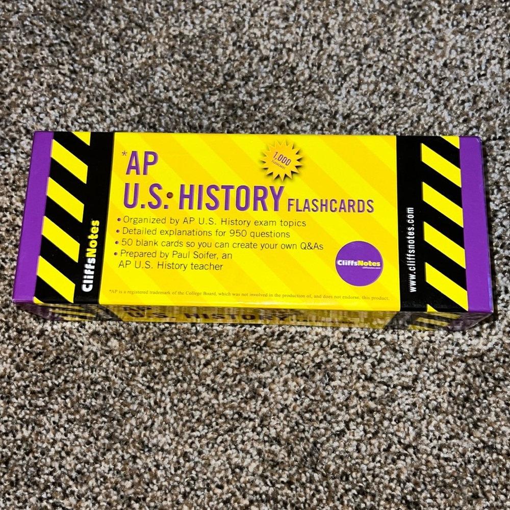 APU US history, flashcards cliff notes
